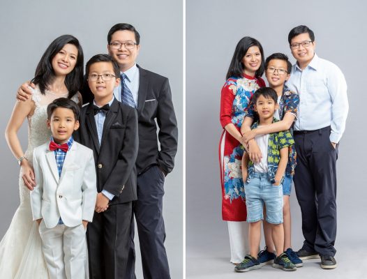 chụp hình gia đình Tết