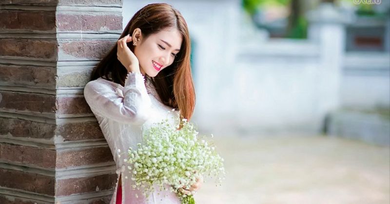 chụp ảnh áo dài cho người béo