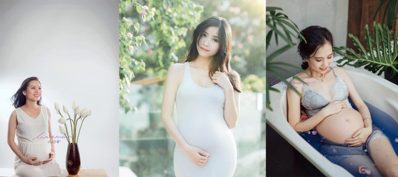 Cách chụp ảnh bầu đẹp