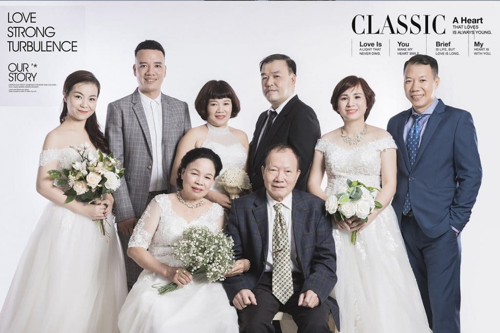 Giá gói chụp kỷ niệm cưới cho bố mẹ tại TP HCM