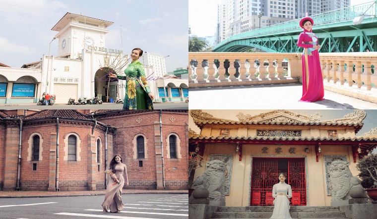 Cách tạo dáng chụp ảnh áo dài một mình cực kỳ ấn tượng