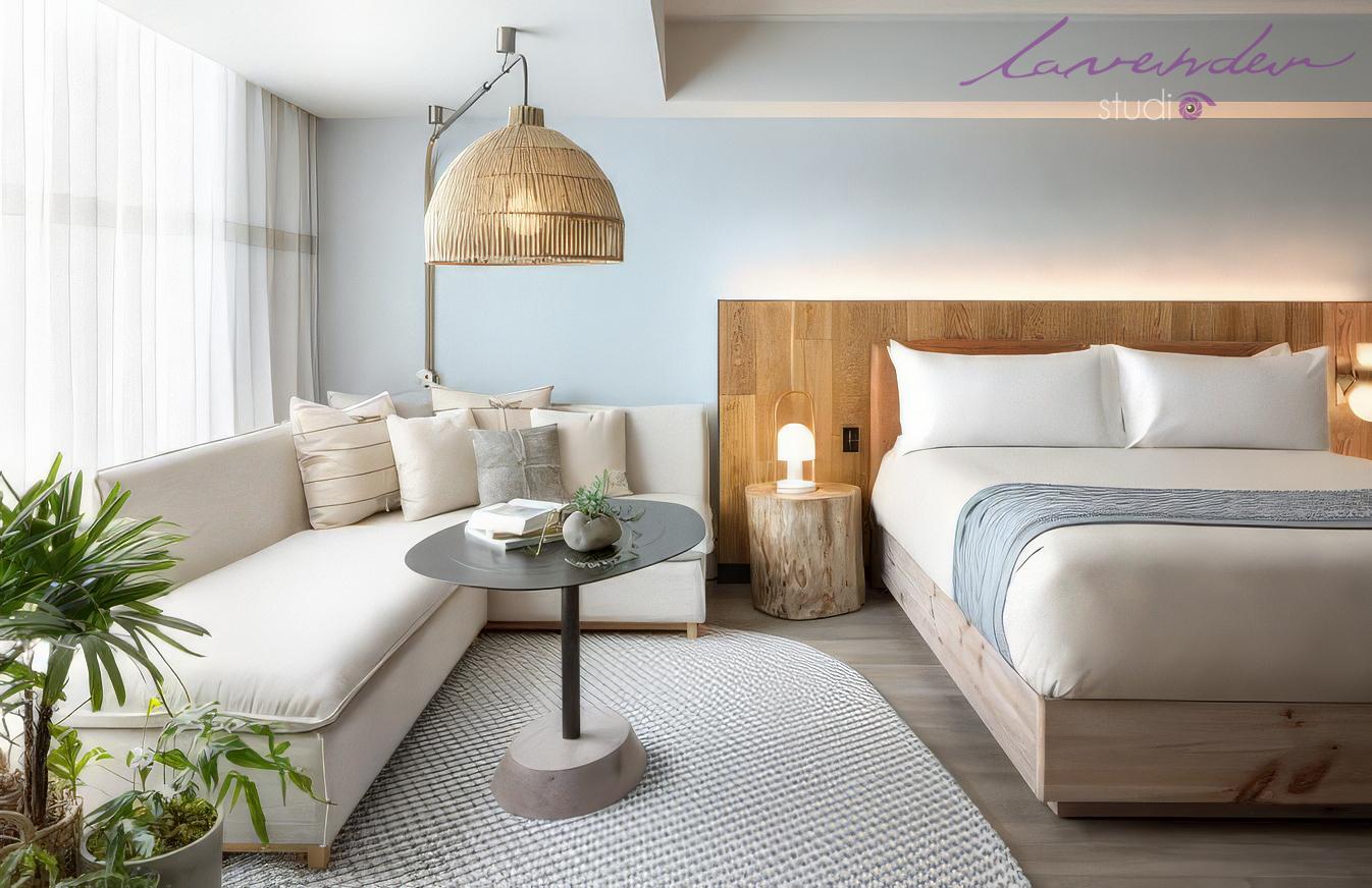 Mẹo thiết lập ánh sáng tự nhiên khi chụp phòng khách sạn