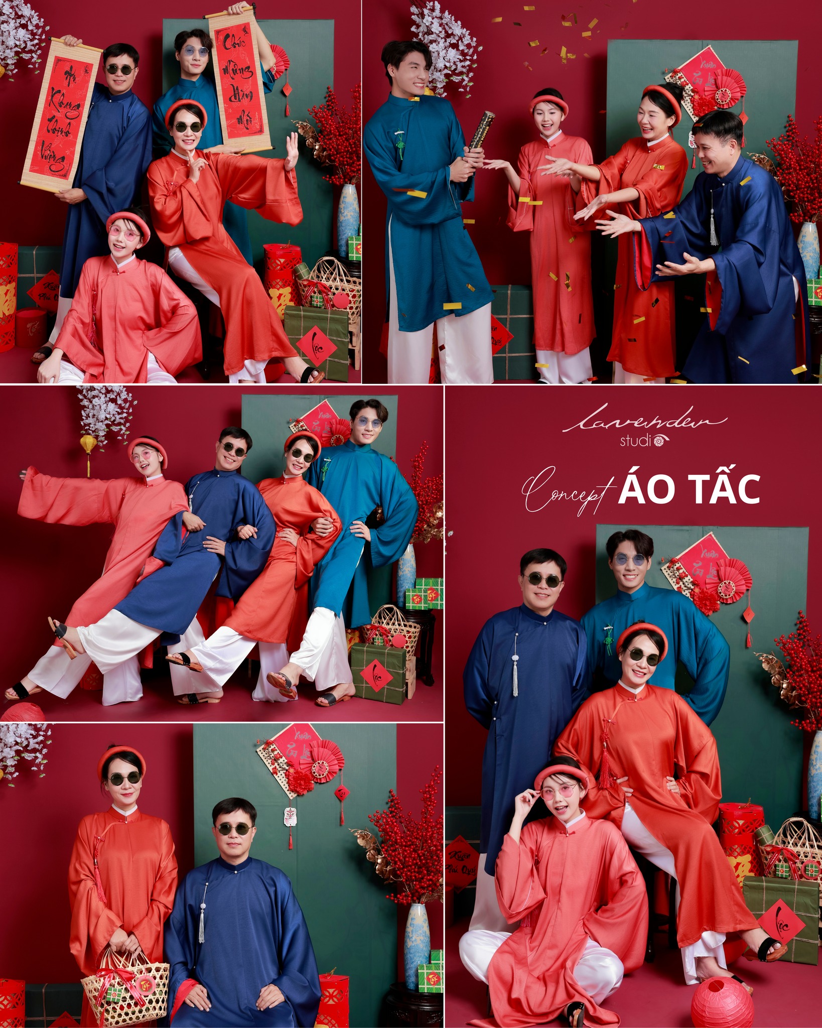 Chụp ảnh gia đình Tết 2026: Khi truyền thống kết hợp cùng hiện đại